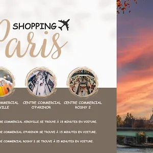 1 Chambre Proche Gare Rer B Vert Galant - Parking Et Balcon Prive - Proche Aeroport Roissy Cdg - Parc Des Expositions - Paris - Stade De France - Asterix - Disneyland Paris Villepinte (Seine-Saint-Denis)